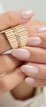 انگشتر طلا زنانه جهان (نگین خورها)