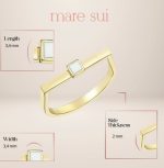 انگشتر طلا زنانه صلح - تصویر 6