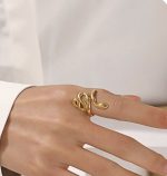 انگشتر طلا زنانه مار - تصویر 2