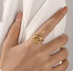 انگشتر طلا زنانه مار - تصویر 3