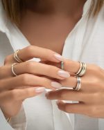 انگشتر طلا زنانه میناکاری - تصویر 3