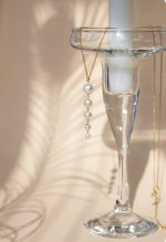 ست مرواریدی گردنبند و گوشواره طلا زنانه - تصویر 3