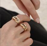 انگشتر طلا زنانه مدل گره - تصویر 2