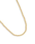 ست گردنبند و‌دستبند طلا زنانه و‌مردانه تمام‌گوی - تصویر 5