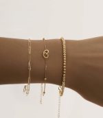 گردنبد  و‌دستبند زنجیری هرمس طلا زنانه و مردانه - تصویر 2