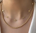 گردنبند طلا زنانه ونكيليف ٨ گل - تصویر 3